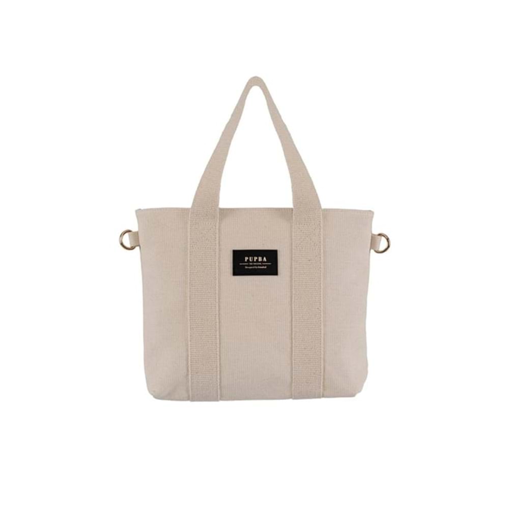 PBO YAGA MEDİUM CANVAS - PUPBA OFFİCİAL - PO YAYA TOTEBAG - KREM - STD - 26SS-PO-CNT-YGA-MDM-CNS-26915