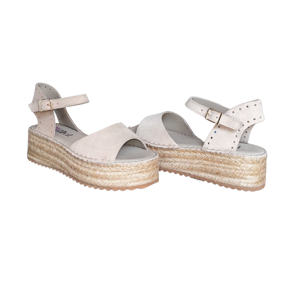 RS ESP.SÜET SANDALET 290-RS - ESPADRİL - BEJ - 40