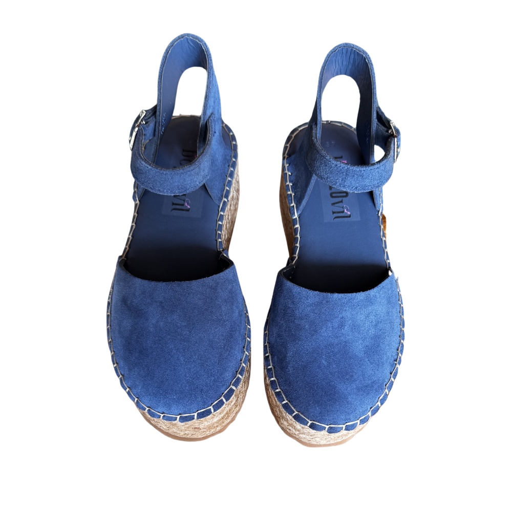 RS ESP.SÜET SANDALET 291 - RS - ESPADRİL - KOT MAVİ - 36