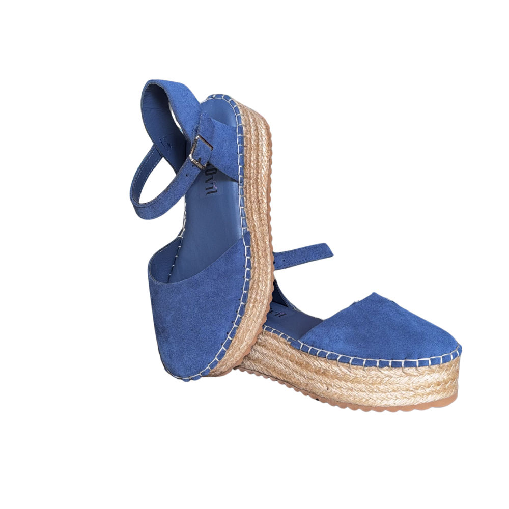 RS ESP.SÜET SANDALET 291 - RS - ESPADRİL - KOT MAVİ - 40