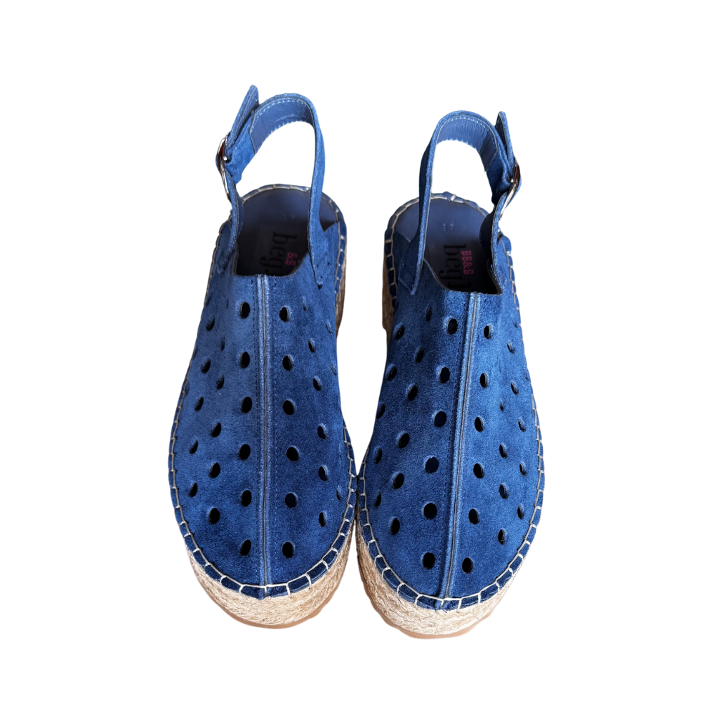 RS ESP.SÜET SANDALET 298 - RS - ESPADRİL - KOT MAVİ - 40