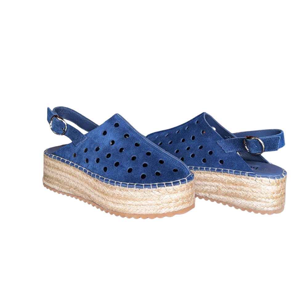 RS ESP.SÜET SANDALET 298 - RS - ESPADRİL - KOT MAVİ - 40