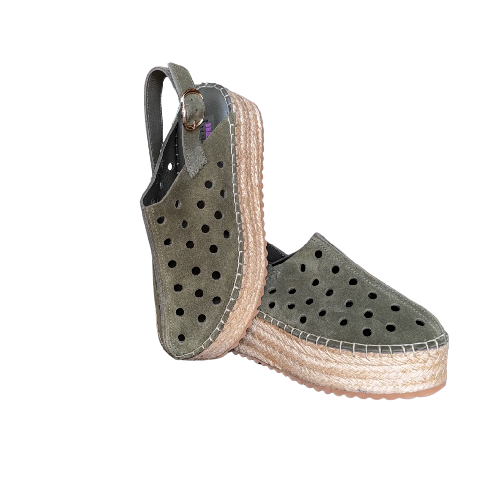 RS ESP.SÜET SANDALET 298 - RS - ESPADRİL - HAKİ - 40