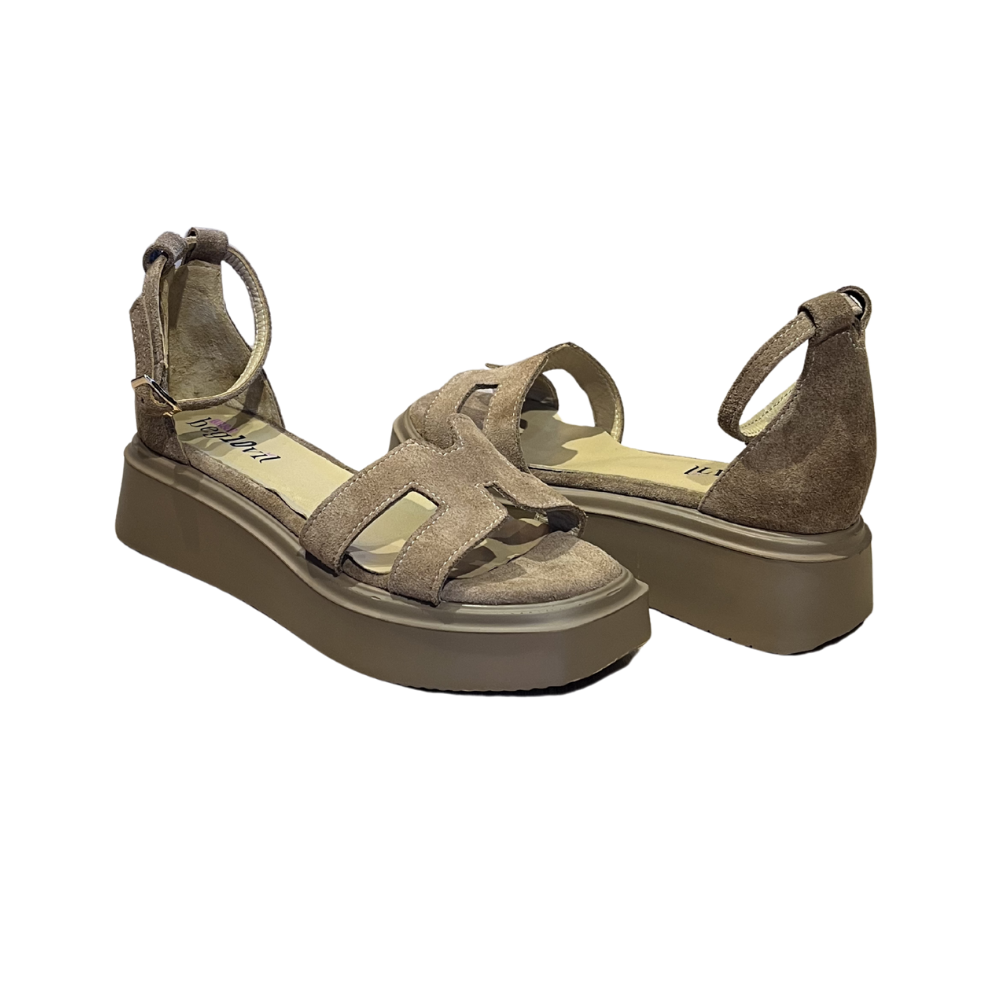 RS DOLGU SANDALET 7112 - RS - DOLGU SANDALET - SİGARO - 40 - 26SS-RS-SND-7112-25151