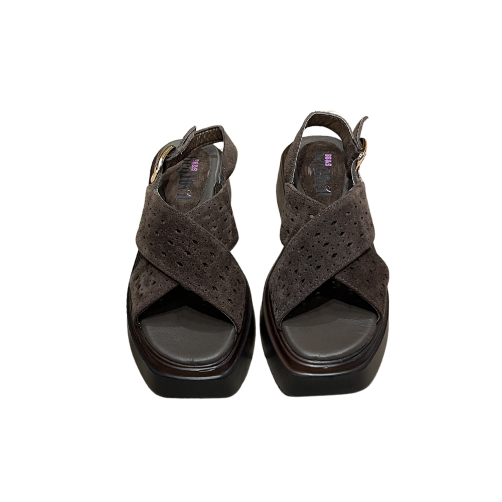 RS DOLGU SANDALET 7113 - RS - DOLGU SANDALET - BİTTER - 40 - 26SS-RS-SND-7113-24951