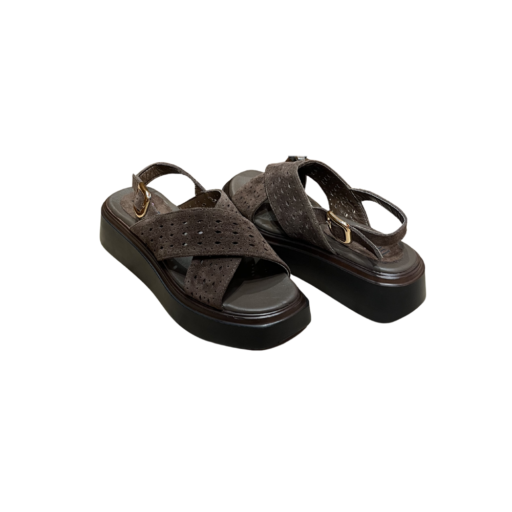 RS DOLGU SANDALET 7113 - RS - DOLGU SANDALET - BİTTER - 40 - 26SS-RS-SND-7113-24951