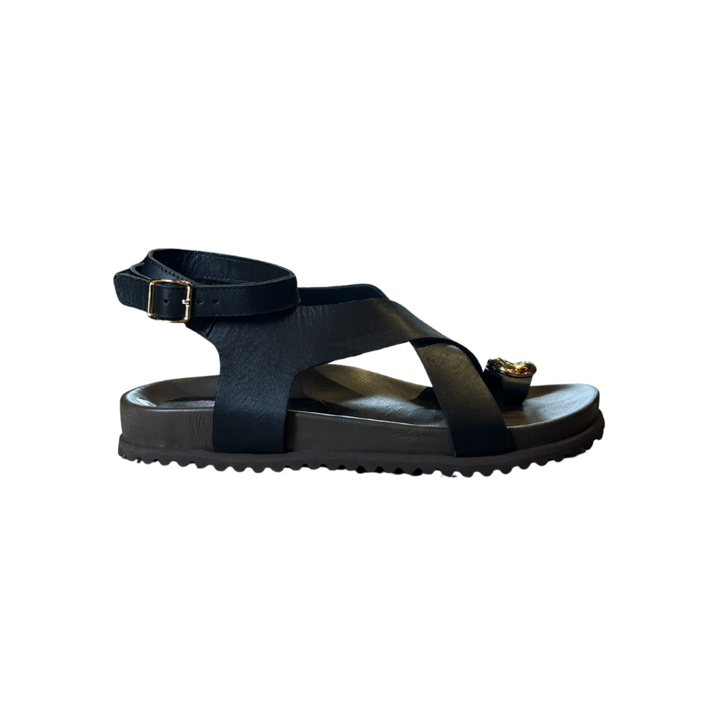 RS SANDALET 8149 - RS - DÜZ SANDALET - SİYAH - 40 - 26SS-RS-SND-8149-25043