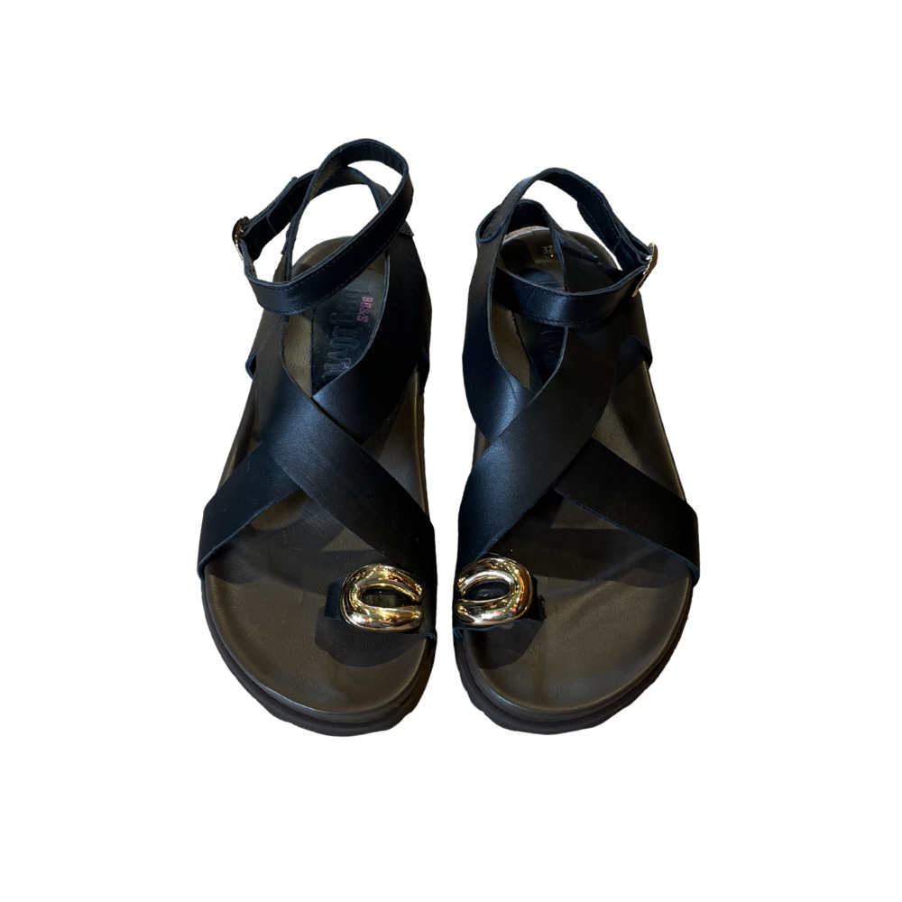 RS SANDALET 8149 - RS - DÜZ SANDALET - SİYAH - 40 - 26SS-RS-SND-8149-25043