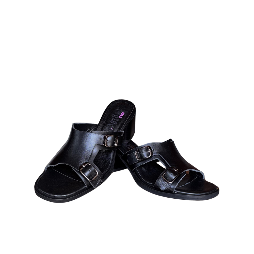 RS TERLİK 3122 - RS - TOPUKLU TERLİK - SİYAH - 40