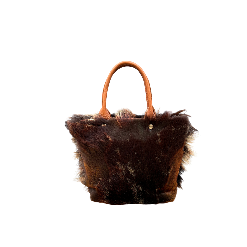 Capricorn Skin Brown Gusset Small Ladybag
