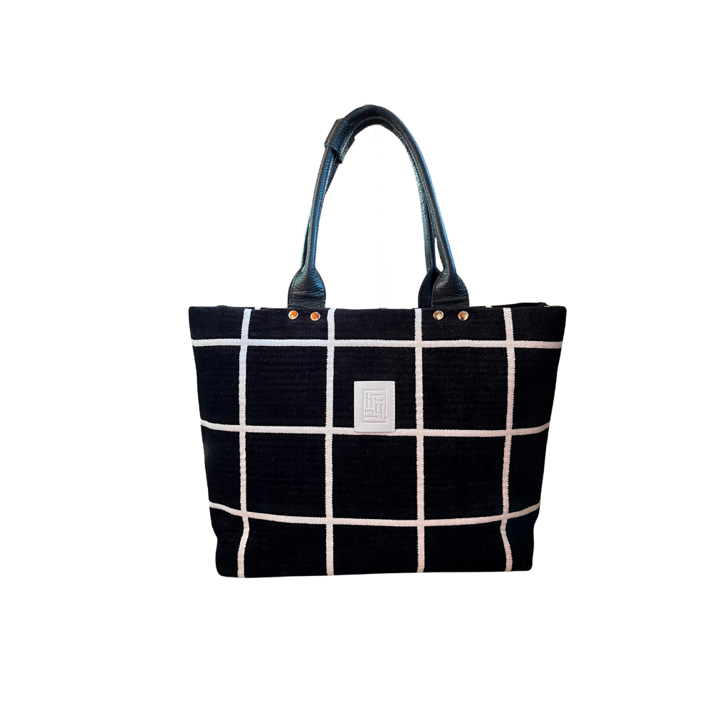 Black With White Stripe Large Fold