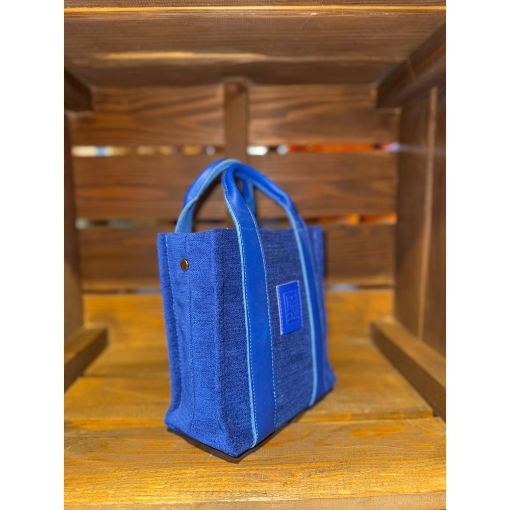 Royal Blue Velvet Ladybag