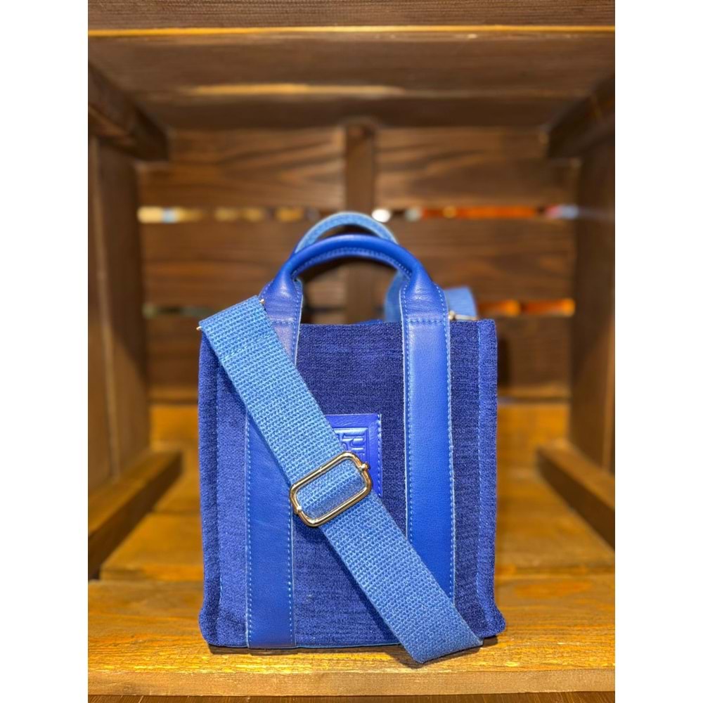 Royal Blue Velvet Ladybag