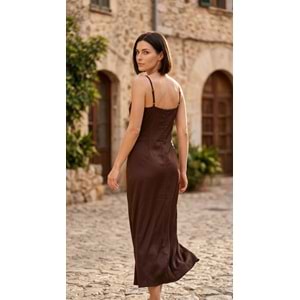 CR ELBİSE C01Y52101022 - CR - ELBİSE - KAHVERENGİ - L