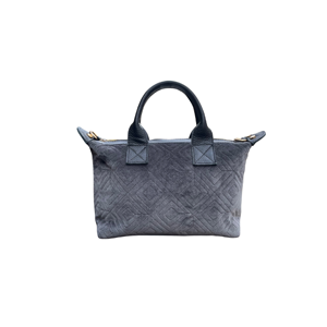HH GREY VELVET FABRİC LEATHER LC MEDİUM