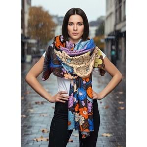 NW ÇİÇEK DESENLİ ŞAL 15219