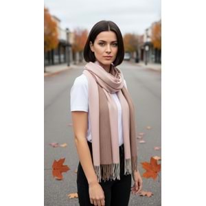 NW Kalın Dokuma İskoç Şalı - NW - ŞAL - PEMBE-KAHVE - STD