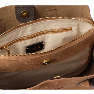 GZN 5823 SÜET ÇANTA - GZN - OMUZ ÇANTASI - CAMEL - STD