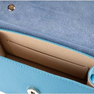 GZN 8801 DERİ MİNİ EL ÇANTASI - GZN - MİNİ EL ÇANTASI - MAVİ - STD