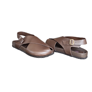 RS 863 - RS - DÜZ SANDALET - KAHVERENGİ - 40 - 25SS-RS-SND-863-21785