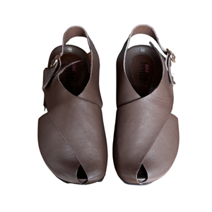 RS 863 - RS - DÜZ SANDALET - KAHVERENGİ - 40 - 25SS-RS-SND-863-21785