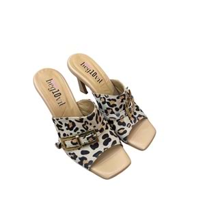 RS 5012 - RS - TOPUKLU TERLİK - LEOPAR - 35 - 25SS-RS-TRL-5012-LEOPAR-35