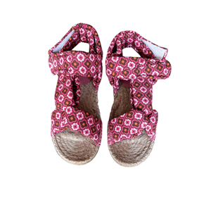SE 2596 - SE - Düz Espadril Sandalet - FUSYA DESENLİ - 40 - 25SS-SE-SND-2596-21803