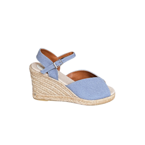 SE 2598 - SE - Dolgu Espadril Sandalet - İNDİGO - 41 - 25SS-SE-SND-2598-20895