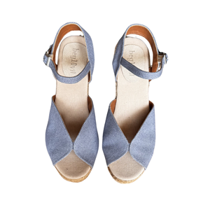 SE 2598 - SE - Dolgu Espadril Sandalet - İNDİGO - 41 - 25SS-SE-SND-2598-20895