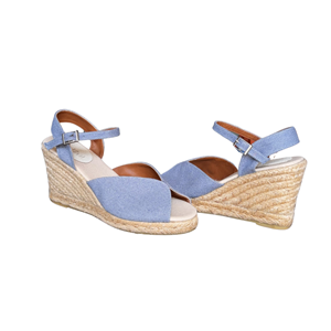 SE 2598 - SE - Dolgu Espadril Sandalet - İNDİGO - 41 - 25SS-SE-SND-2598-20895