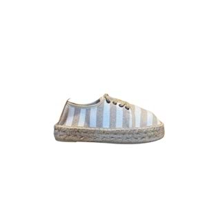 SE 2199-2 - SE - Düz Espadril Ayakkabı - BEJ ÇİZGİLİ - 36 - 25SS-SE-SNKR-2199-C1-21067