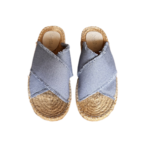 SE 2561-2 - SE - Düz Espadril Terlik - İNDİGO - 41 - 25SS-SE-TRLK-2561-20845