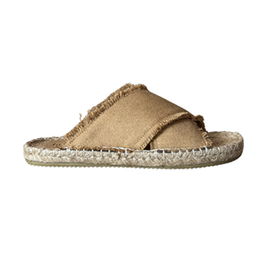 SE 2561-2 - SE - Düz Espadril Terlik - KOYU KUM - 40 - 25SS-SE-TRLK-2561-20850