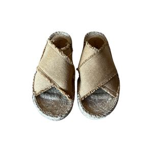 SE 2561-2 - SE - Düz Espadril Terlik - KOYU KUM - 40 - 25SS-SE-TRLK-2561-20850