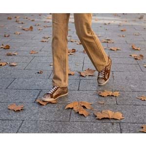 MMS SNEAKER 26-053 - MAXİMİNO SHOES - SNEAKER - ALTIN-KRİSTAL TABA SÜET - 36 - 26AW-MMS-SNKR-26-053-27565