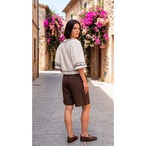 ALW KETEN SORT 4202 - ALW - Sort - KAHVERENGİ - S - 26SS-ALW-SRT-4202-26559