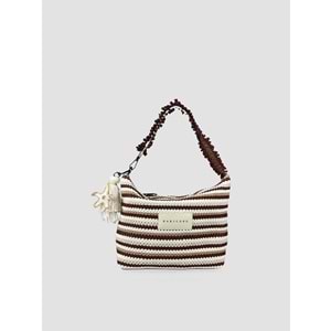 BC MİNİBAG-THE WAVE - BABYCORD - MİNİBAG - KAHVE ÇİZGİLİ - STD - 26SS-BC-MİNİBAG-26854