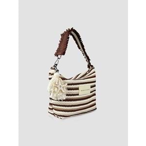 BC MİNİBAG-THE WAVE - BABYCORD - MİNİBAG - KAHVE ÇİZGİLİ - STD - 26SS-BC-MİNİBAG-26854
