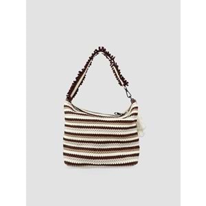 BC MİNİBAG-THE WAVE - BABYCORD - MİNİBAG - KAHVE ÇİZGİLİ - STD - 26SS-BC-MİNİBAG-26854