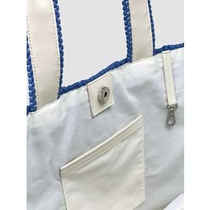 BC TRİNİTY TOTE BAG SİGNATURE - BABYCORD - TRİNİTY TOTEBAG - LACİVERT - STD - 26SS-BC-TTB-25737
