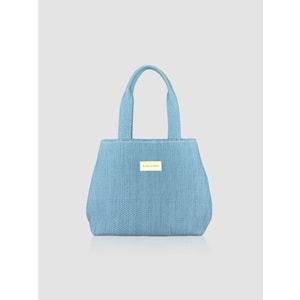 BC TRİNİTY TOTE BAG SİGNATURE - BABYCORD - TRİNİTY TOTEBAG - AÇIK MAVİ - STD - 26SS-BC-TTB-25739