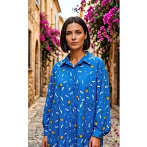 CR GÖMLEK 13-0028 - CR - GÖMLEK - MAVİ DENİZ - STD