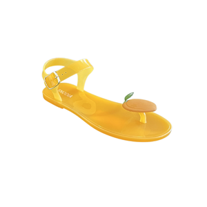END MEYVELİ JELLY SANDALET 9003-J4 - ENOD - Düz Jelly Sandalet - ŞEFTALİ-TURUNCU - 39 - 26SS-END-JELLYSND-9003J4-25449