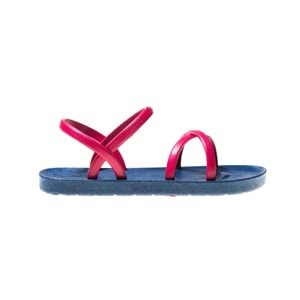 MC CROSS SLİM - MOO CHUU - PVC DÜZ PARMAK ARASI SANDALET - MAVİ-PEMBE - 39 - 26SS-MC-PVC-SND-CROSS-25502