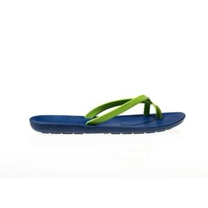 MC ALPHA - MOO CHUU - PVC DÜZ PARMAK ARASI TERLİK - MAVİ-LİME - 36 - 26SS-MC-PVC-TRLK-ALPHA-25479