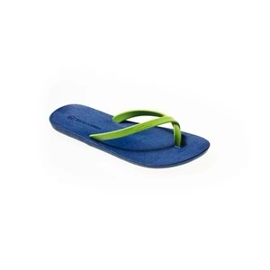MC ALPHA - MOO CHUU - PVC DÜZ PARMAK ARASI TERLİK - MAVİ-LİME - 36 - 26SS-MC-PVC-TRLK-ALPHA-25479