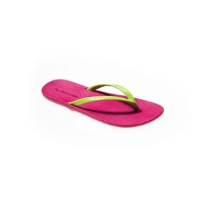 MC FLİPPY SLİM - MOO CHUU - PVC DÜZ PARMAK ARASI TERLİK - PEMBE-LİME - 40 - 26SS-MC-PVC-TRLK-FLİPPY-25300