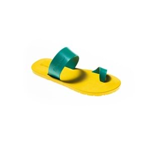 MC POP THUMB - MOO CHUU - PVC DÜZ PARMAK ARASI TERLİK - SARI-YEŞİL - 40 - 26SS-MC-PVC-TRLK-THUMB-25524