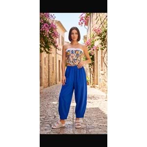 NM HAM KETEN PANTOLON 0203 - NM - PANTOLON - SAKS - L - 26SS-NM-PNT-0203-26578