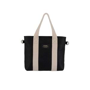 PBO YAGA MEDİUM CANVAS - PUPBA OFFİCİAL - PO YAYA TOTEBAG - SİYAH - STD - 26SS-PO-CNT-YGA-MDM-CNS-26914